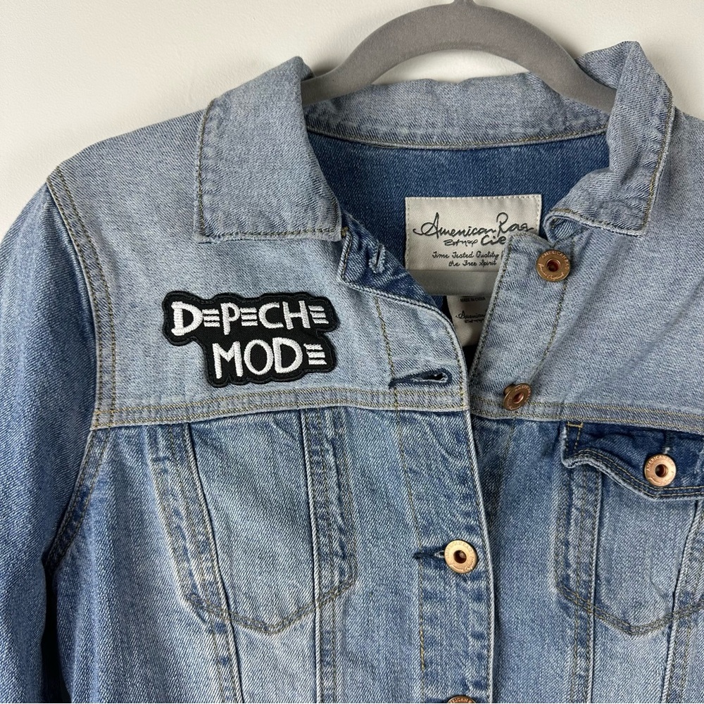 American Rag Depeche Mode Denim Jean Jacket Small 100% Cotton